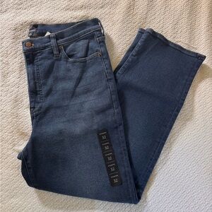 J. Crew Women's Stovepipe Straight Leg Jeans - Dark Blue